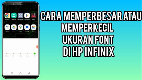 Cara Mengecilkan Atau Memperbesar Font Di Hp Infinix Youtube