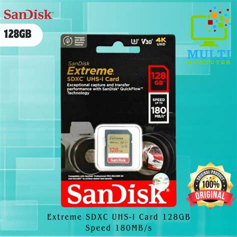 Jual Sandisk Extreme Sdxc Uhs I Card Gb Speed Mb S Shopee Indonesia