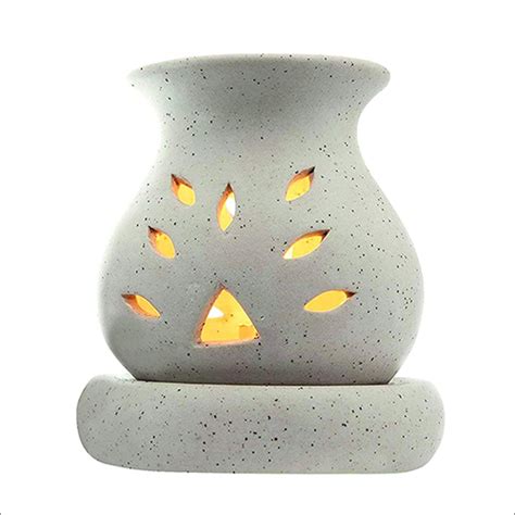 Handcrafted Ceramic Electric Round Shaped Aroma Diffuser Oil Burner At