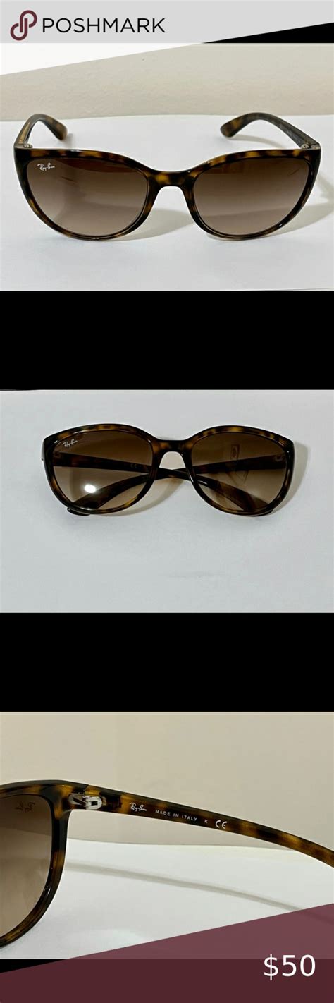 Discontinued Ray Ban Emma Rb4167 Tortoise Brown In 2022 Ray Bans Accessories Oval Sunglass