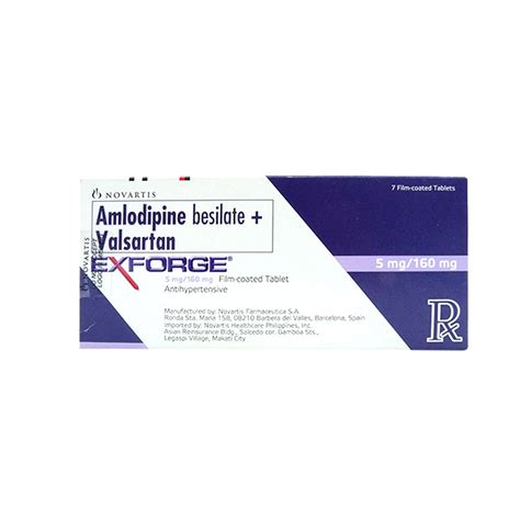 Exforge Hct Amlodipine Besilate Valsartan Hydrochlorothiazide Mg