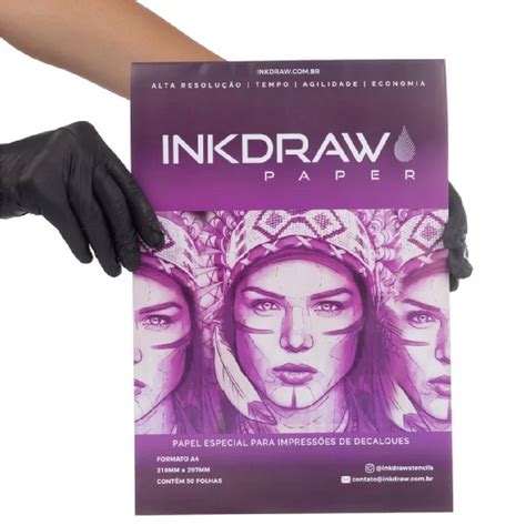 Papel Transfer Tattoo Inkdraw Equipa Art Materiais Para Tatuagem