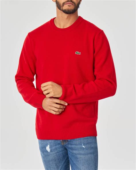 Maglia Rossa Girocollo In Lambswool Di Pura Lana Pellizzari E Commerce