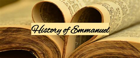 History of Emmanuel Presbyterian - Emmanuel Presbyterian