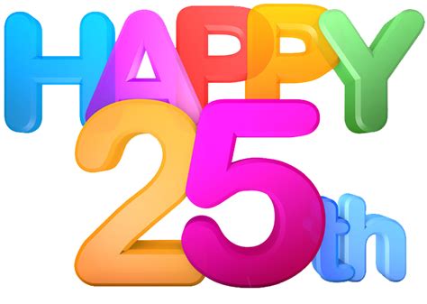 Happy 25th Anniversary Clip Art