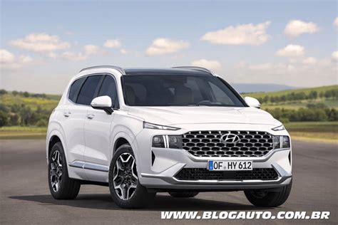 Hyundai Santa Fe 2021 um novo design polêmico gostaram BlogAuto