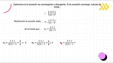 Ejercicio 1 Sucesión Convergente Youtube