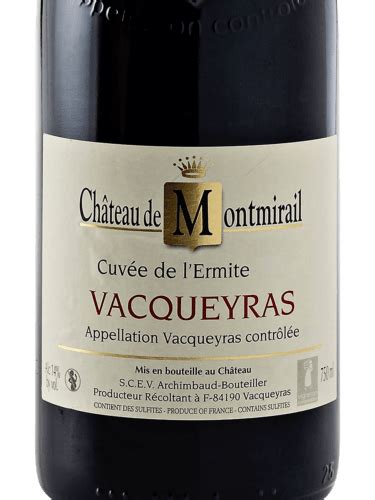 Ch Teau De Montmirail Cuv E De L Ermite Vacqueyras Vivino Us