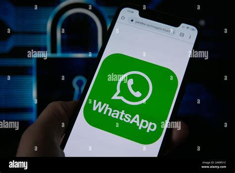 Whatsapp Mobile Phone Messenger Stock Photo Alamy