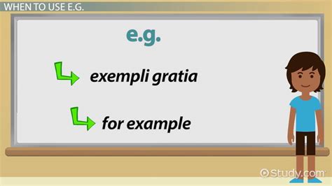 e.g. | Overview, Examples & Clues - Lesson | Study.com