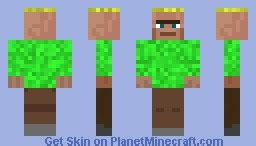 Holy green robe villager Minecraft Skin