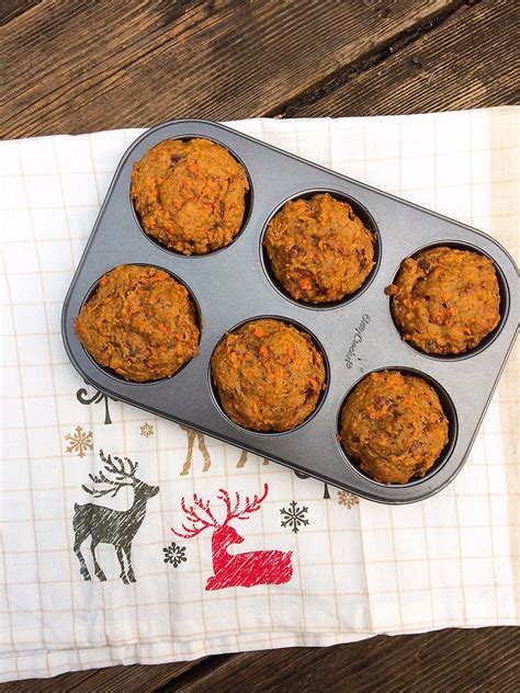 Healthy Carrot and Date Muffins