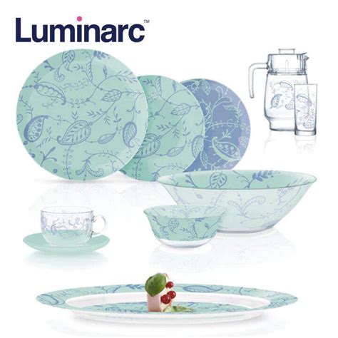 Luminarc Pc Simply Garnet Fully Tempered Sodo Glass Dinner Set Q