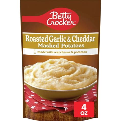 Betty Crocker Roasted Garlic And Cheddar Mashed Potatoes 4 Oz