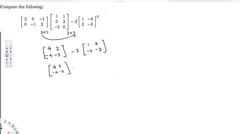 Compute The Following Matrix Multiplicationtranspose Addition