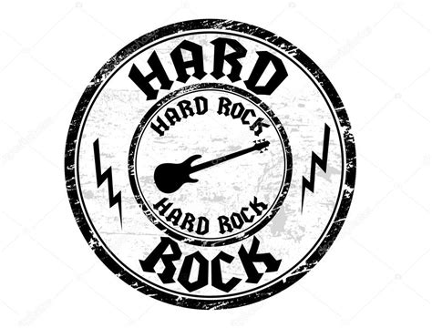 Hard Rock Stamp Stock Vector Roxanabalint 4391473