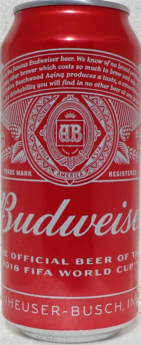 Budweiser Beer 440ml The Official Beer Of Great Britain