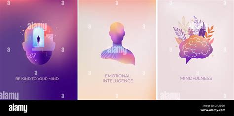 Psychology Dream Mental Health Concept Collection Of Illustrations