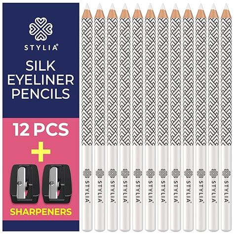 White Eyeliner Pencil Waterproof Long Lasting Soft Strokes Easy Glide