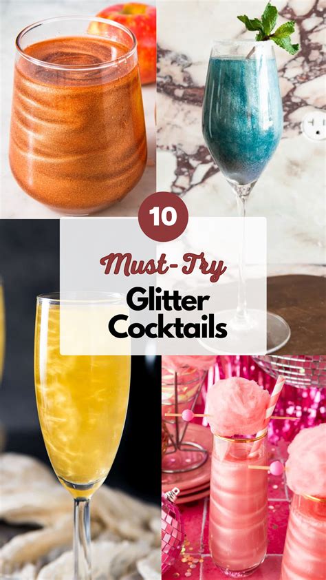 10 Best Glitter Cocktails to Drink | Recipe in 2024 | Fun drinks alcohol, Sparkling drinks ...