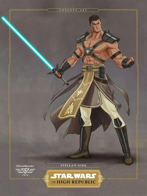 The Star Wars Character Is Holding A Light Saber