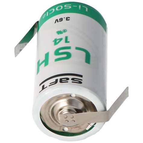 SAFT LSH14CNR Batterie au lithium 3 6V 5500mAh avec cosses à souder en