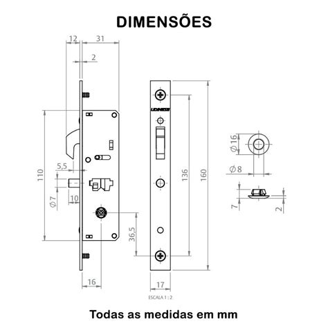 Fechadura Bico De Papagaio 816a Tetra Udinese Branco Zaka Distribuidora