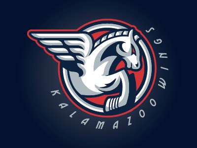 Kalamazoo Wings Alternate Logo (Design Contest) by Brandon Lamarche on Dribbble