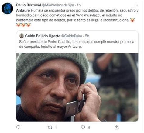 Guido Bellido Sobre Antauro Humala Así Reaccionaron Los Usuarios De Redes Sociales Tras Pedido