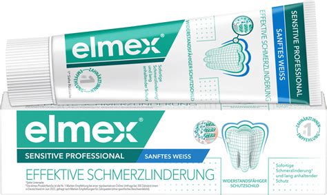 Elmex Zahnpasta Sensitive Professional Sanftes Weiss 75 Ml Dauerhaft