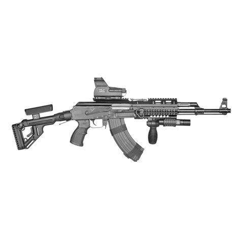 FAB Defense Milled AK 47 Tactical Folding Stock W Cheek Rest 2018 Price