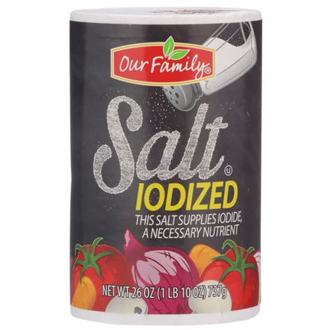 Salt Iodized 26 Oz Instacart