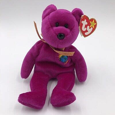 Rare Ty Beanie Baby Millennium Millenium Bear Retired Ebay