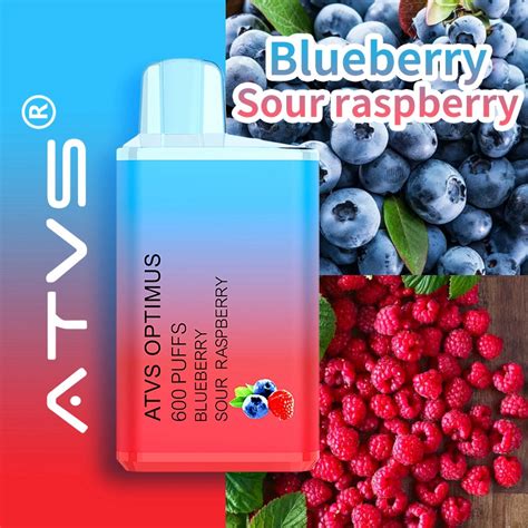 Atvs Optimus Disposable Vape Puffs Blueberry Sour Raspberry