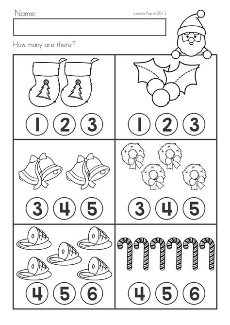 Christmas Math And Literacy Worksheets And Activities No Prep Anaokulu Matematiği Okul öncesi