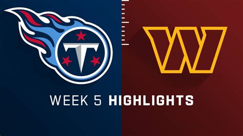 Tennessee Titans vs. Washington Commanders highlights | Week 5