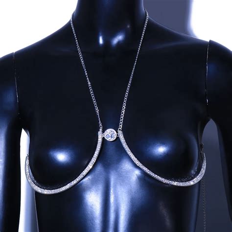 Coin Chest Bracket Bra Chain Charm Breast Jewelry For Women Body Jewelry Sexy Lingerie