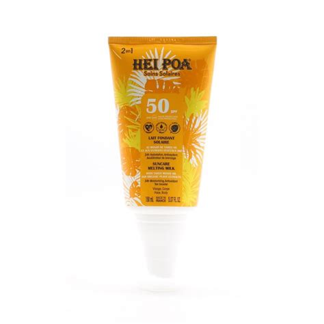 Hei Poa Lait Fondant Solaire Spf Ml Univers Pharmacie