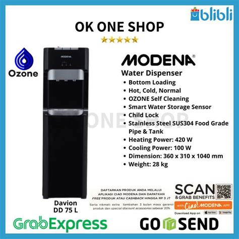 Jual Modena Dispenser Dd L Water Dispenser Davion Dd L Galon