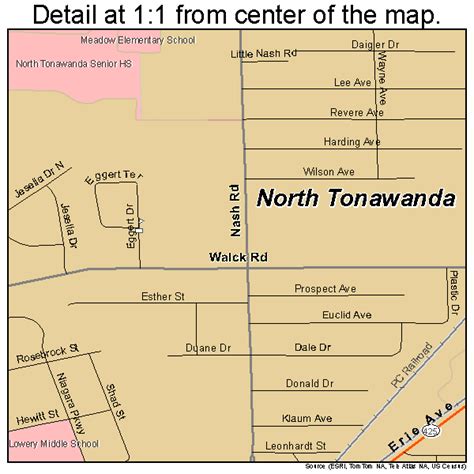 North Tonawanda New York Street Map 3653682