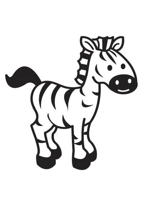 Cartoon Zebra Coloring Pages at GetDrawings | Free download