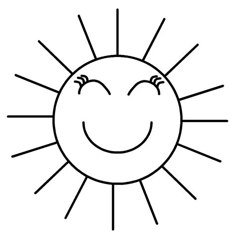 Sun Line Art - ClipArt Best