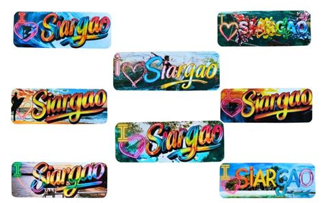 Rubber Ref Magnet I Love Siargao Surfing Capital Of The Philippines