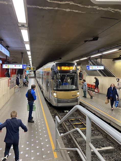 Brussels Underground Tram Metro Stib Mivb Here We Can See Flickr