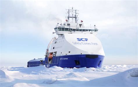 Wallpaper Winter Ice Court The Ship Arctic Rendering Vessel SCF