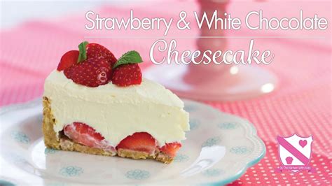 Strawberry And White Chocolate Cheesecake Recipe In The Kitchen With