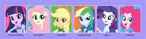 Equestria Girls Names of The Mane 6 | My Little Pony: Equestria Girls ...