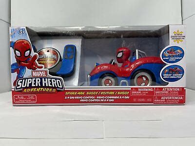 Marvel Super Heroes Adventures Spider Man Buggy RC Toy USED OPEN