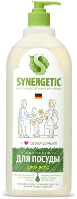 Synergetic Биоразлагаемое. Алоэ (1л) Средство для мытья посуды купить в ...