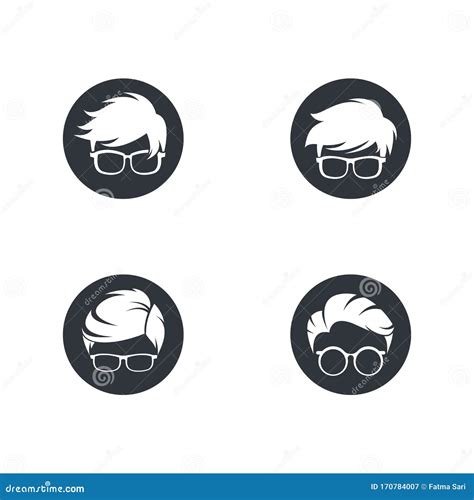 Geek Logo Template Vector Icon Stock Vector Illustration Of Smart